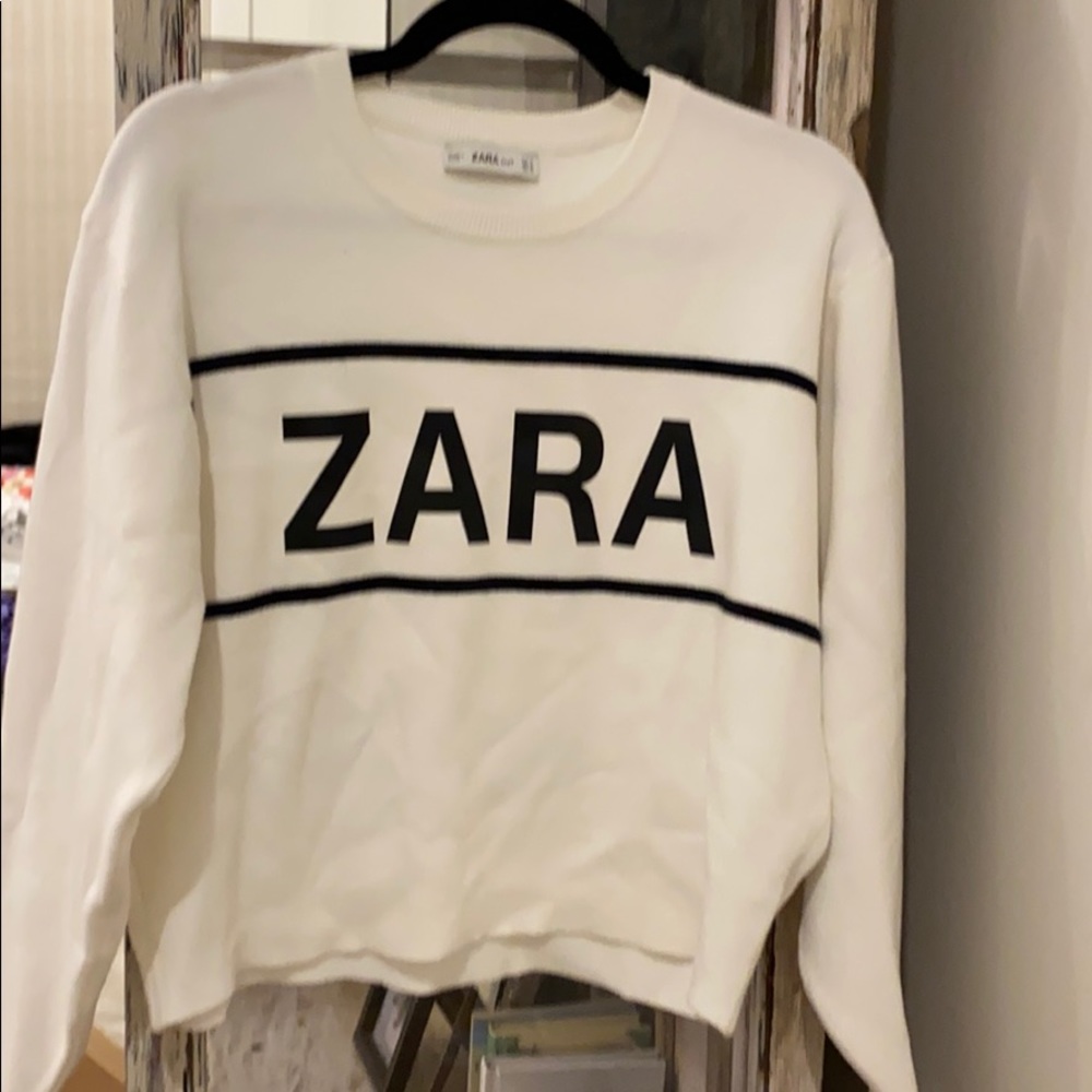 Zara white sweater
